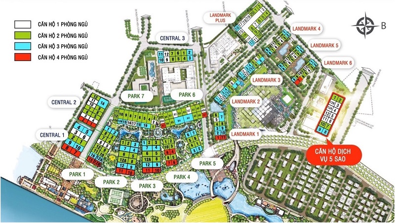 Mặt bằng Vinhomes Central Park